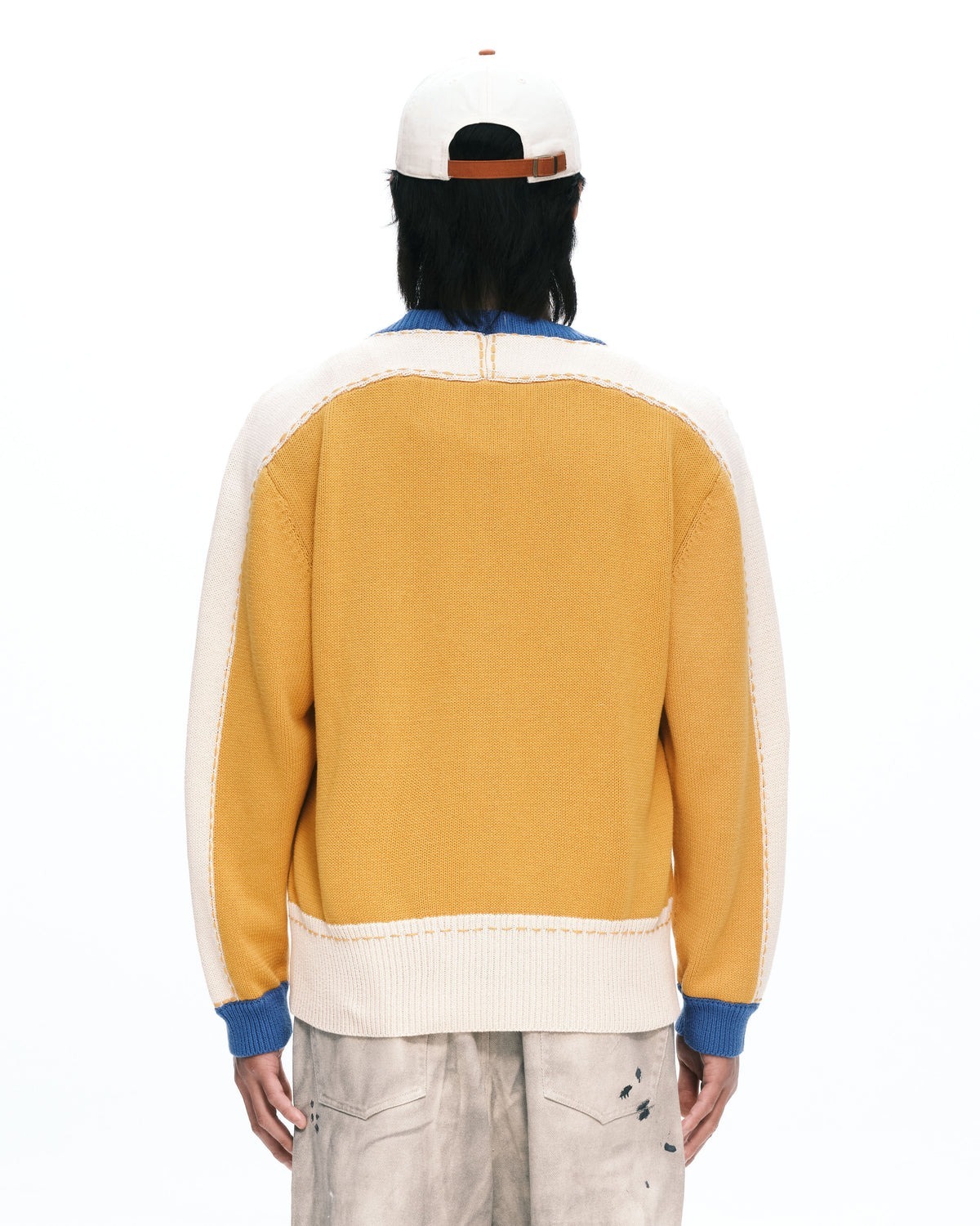 Plateau Hand stitch knit crew