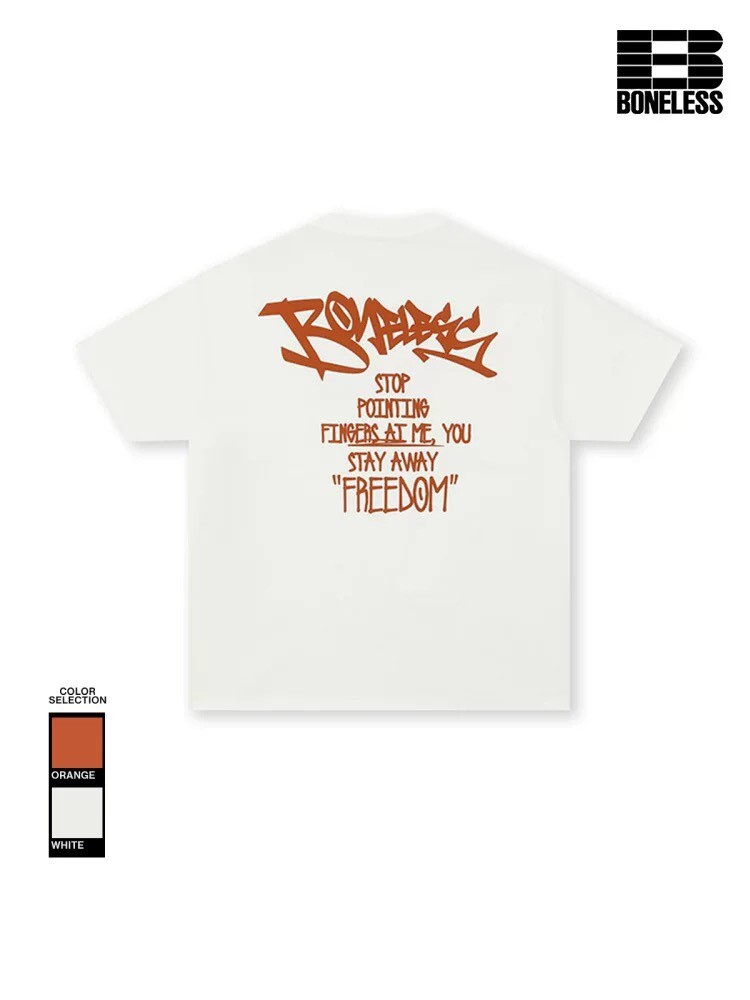 BONELESS 塗鴉字體短袖