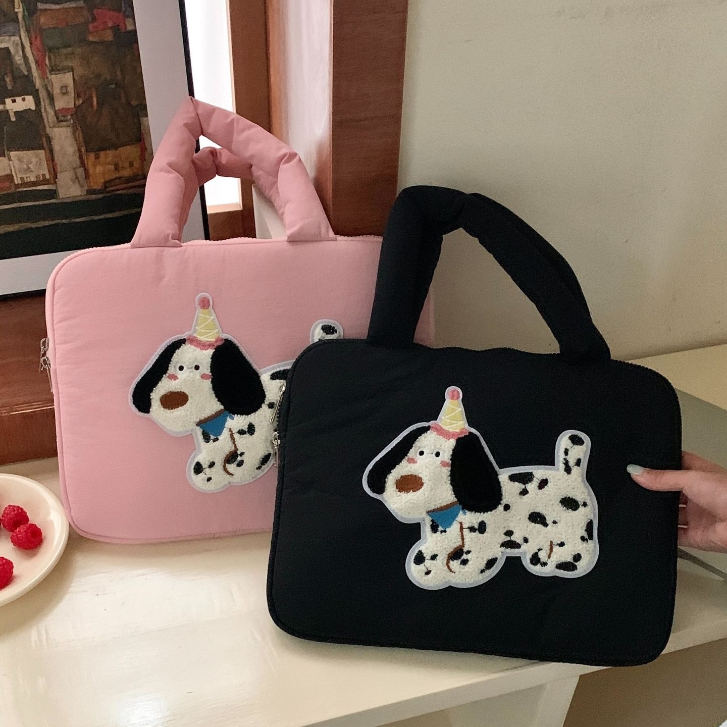 《10060》斑點狗狗手提電腦包