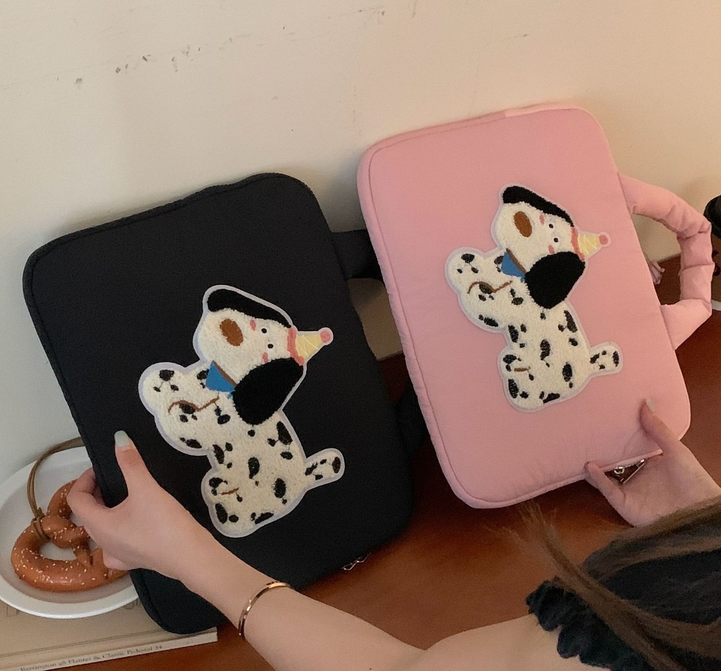 《10060》斑點狗狗手提電腦包