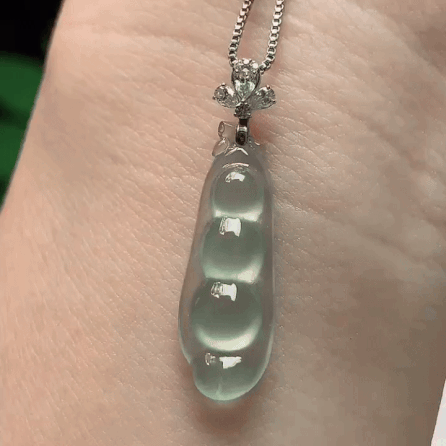 924336 翡翠冰種晴底福豆