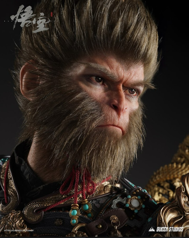 [訂金]Queen Studios 黑神話：悟空 - 天命人·大聖金甲 1/1 等身比例雕像