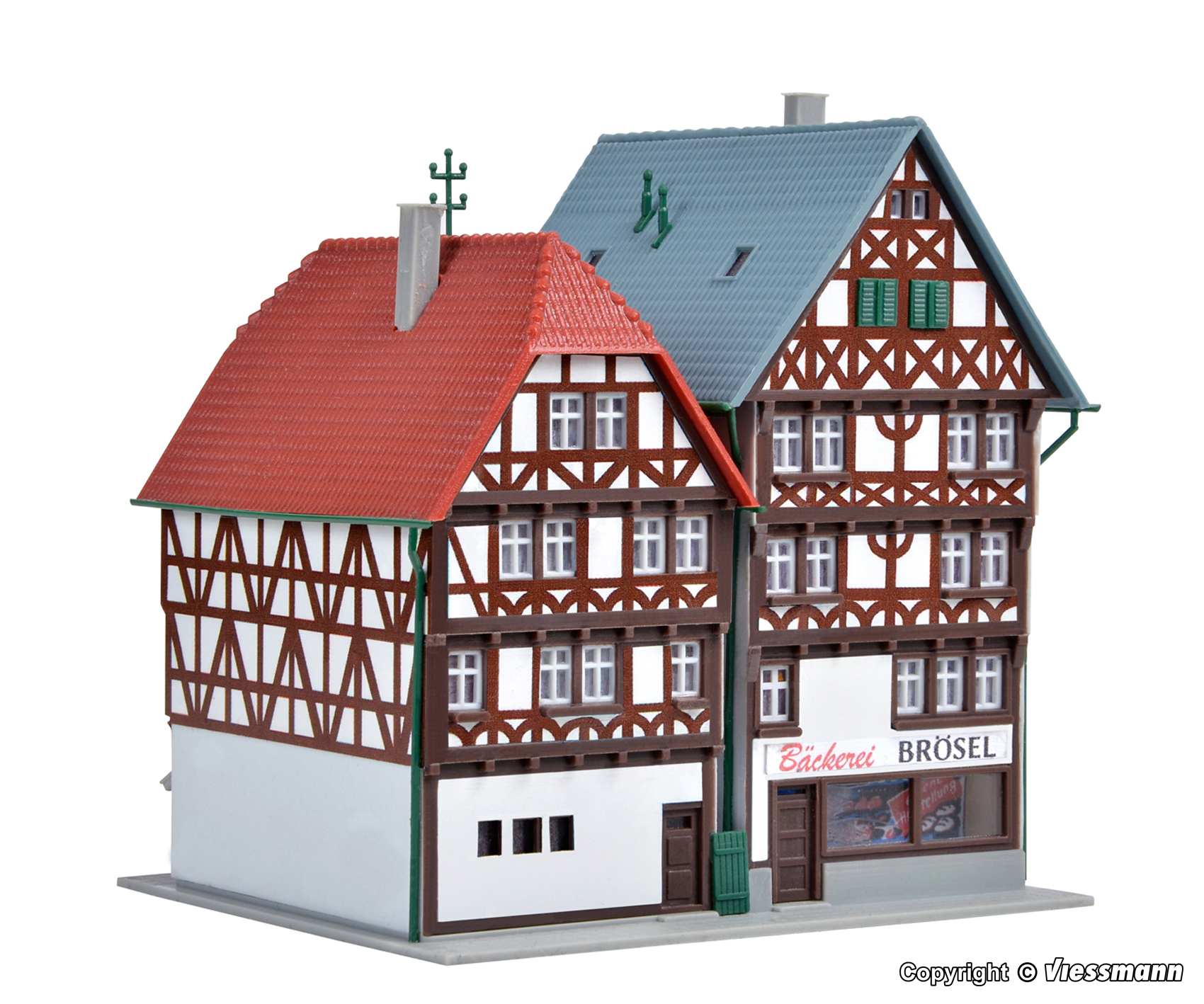 Kibri 36404 Z規 弗里茨拉爾 半木造房屋 2棟.套件