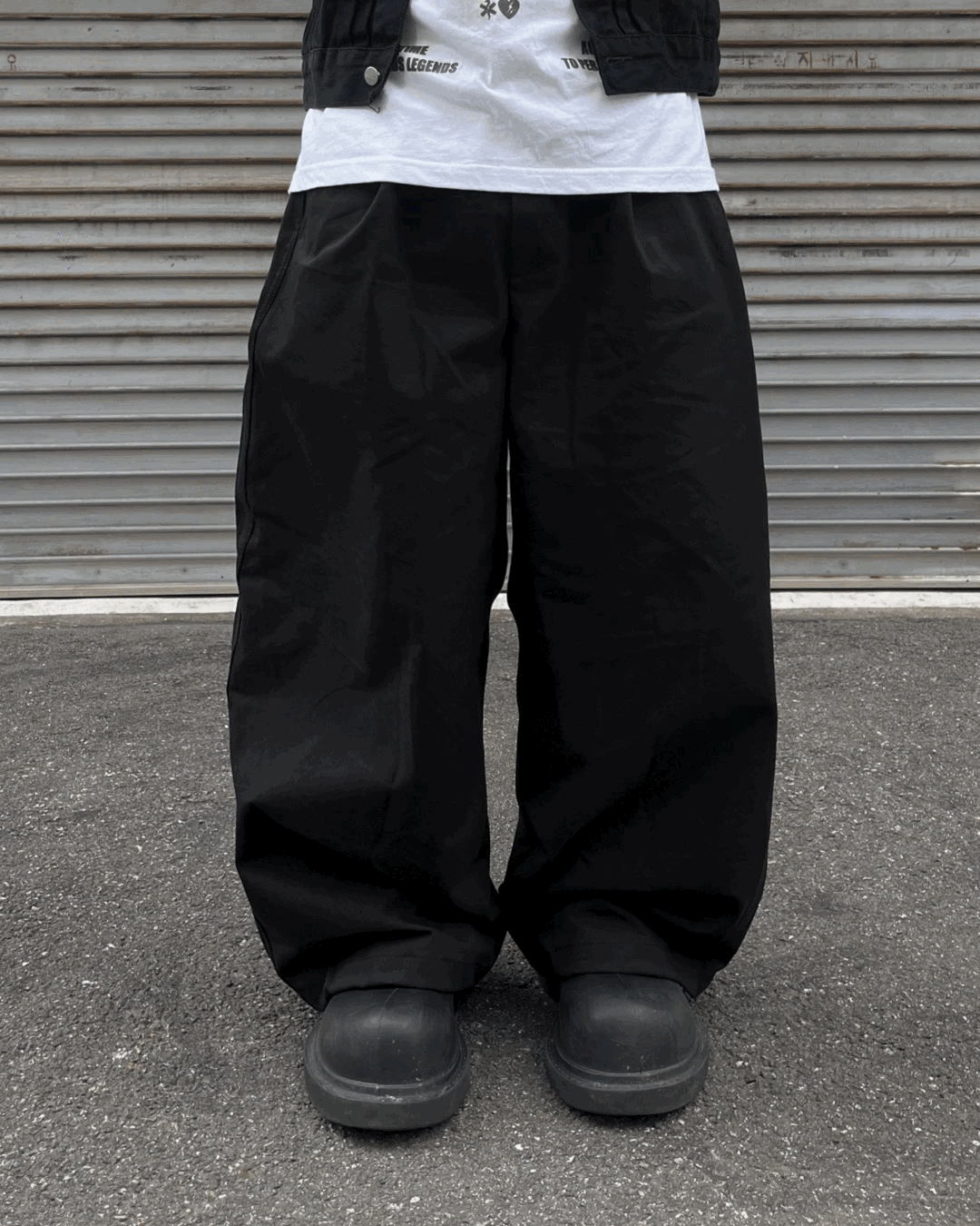 CJ 棉質綁帶休閒褲