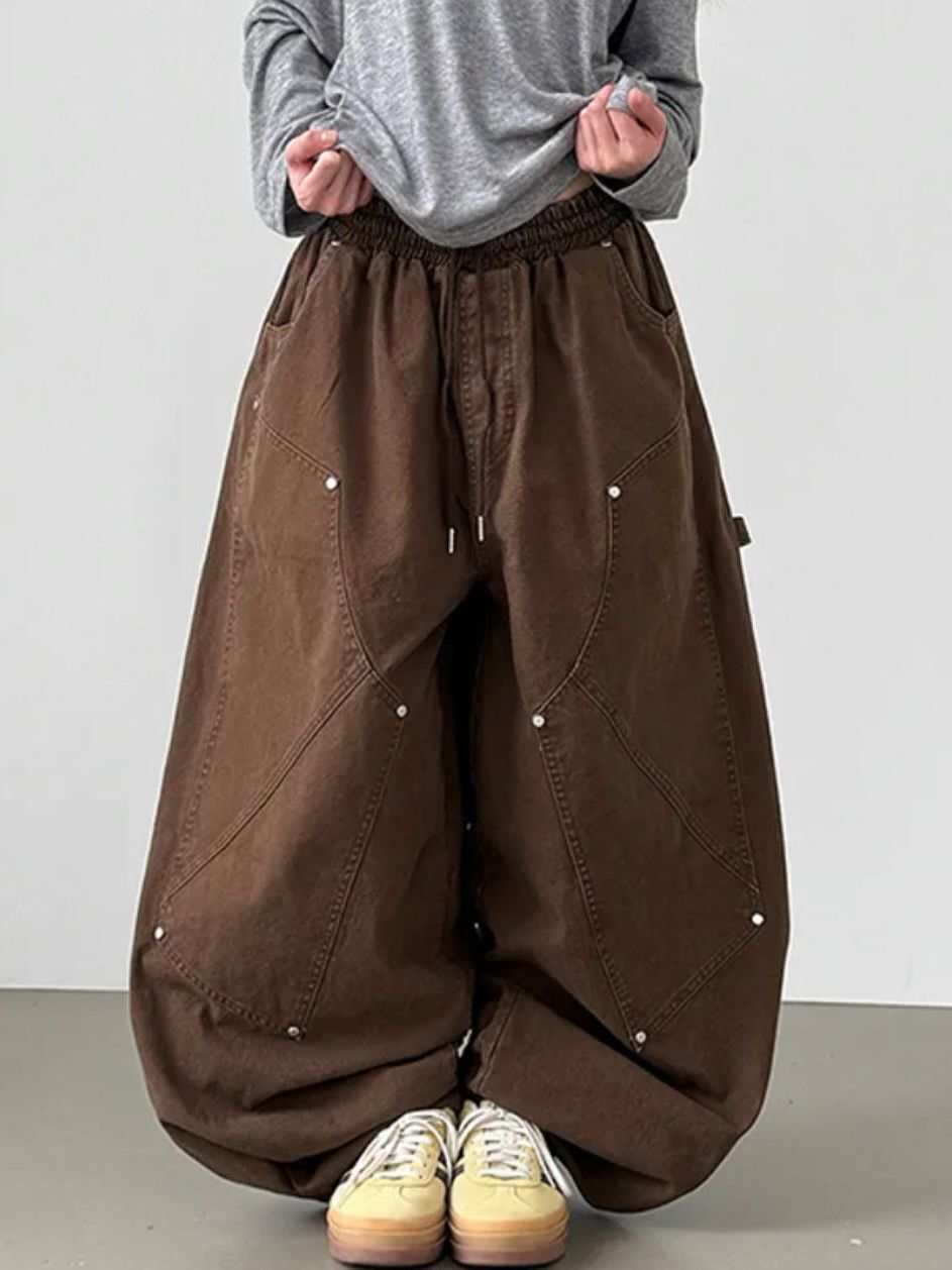 淨色鬆身褲 LEAD-005P