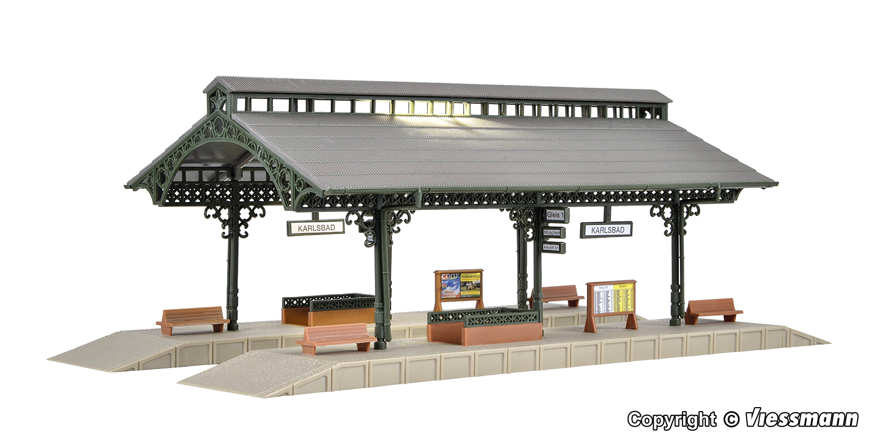 Kibri 47530 N規 月台大廳配備 LED 照明、功能套件