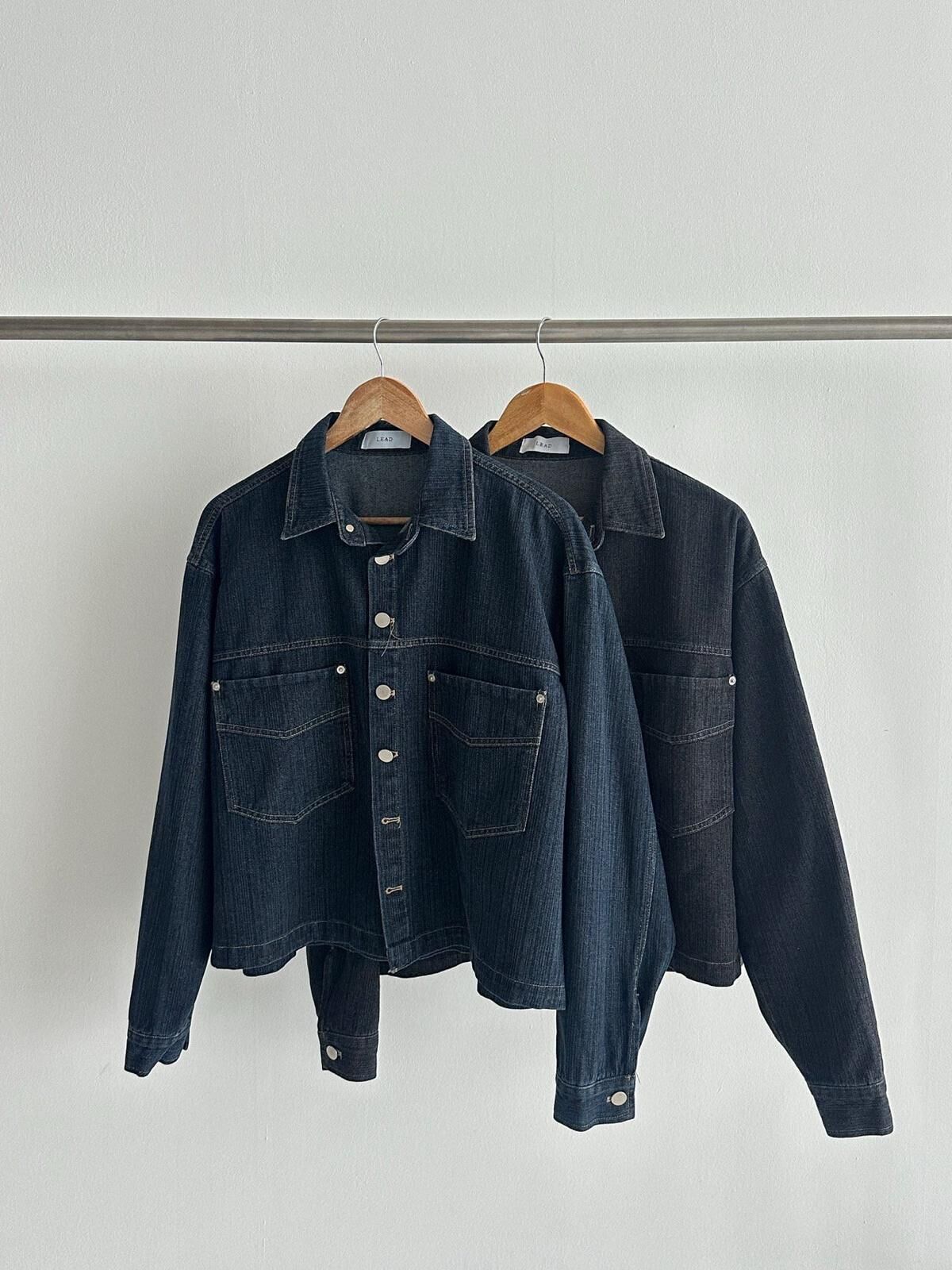 淨色牛仔褸 LEAD-006JK