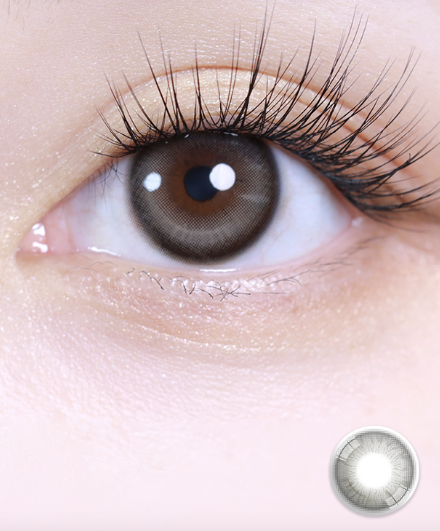 LensVery Butterflos 1 Month Gray  月拋彩妝隱形眼鏡｜每盒2片