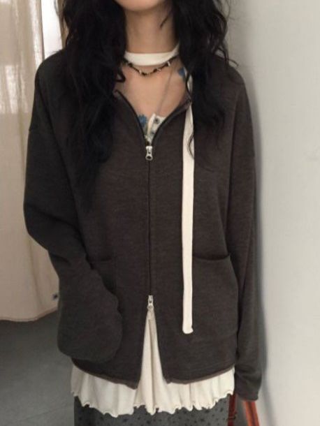 淨色拉鍊外套 LEAD-009JK