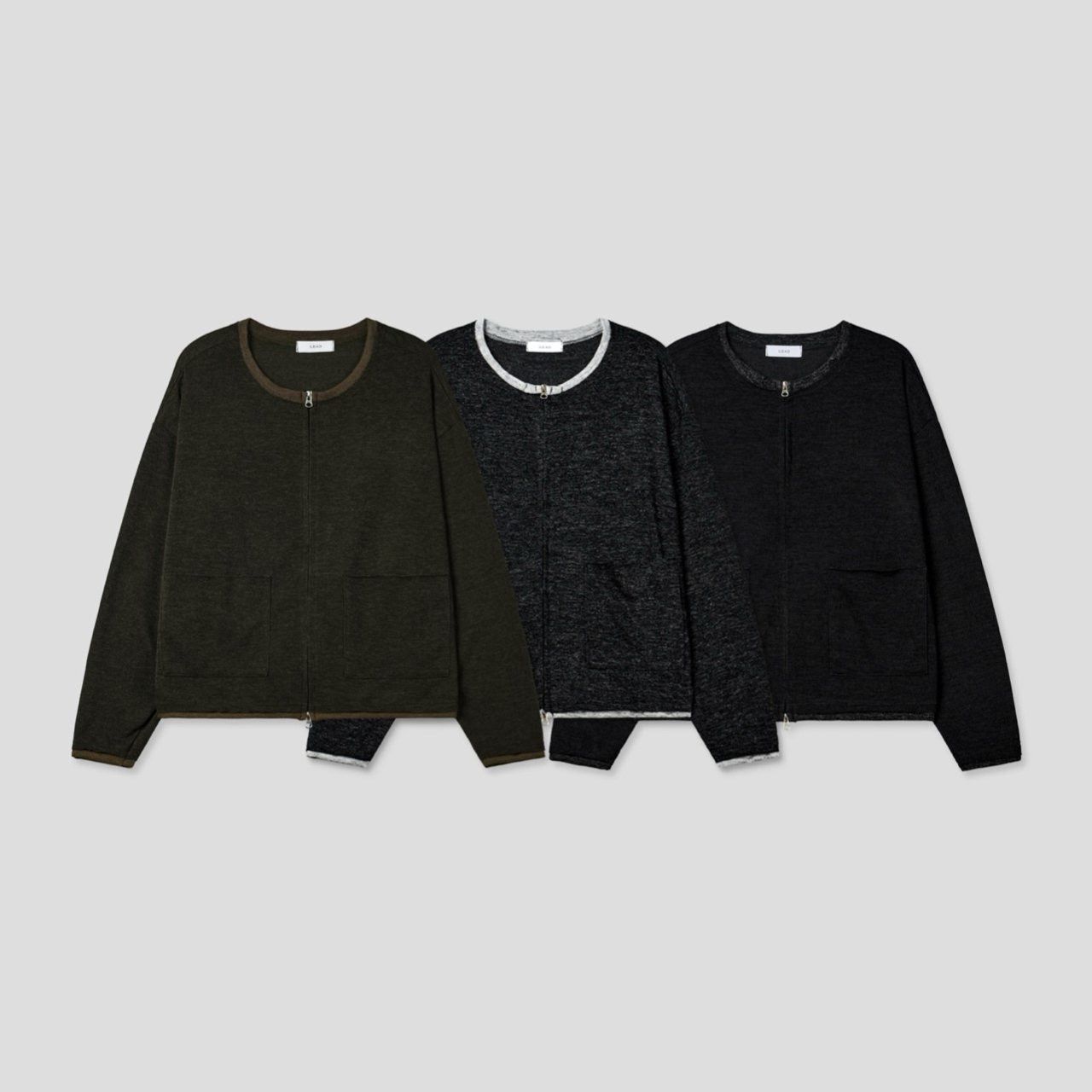 淨色拉鍊外套 LEAD-009JK