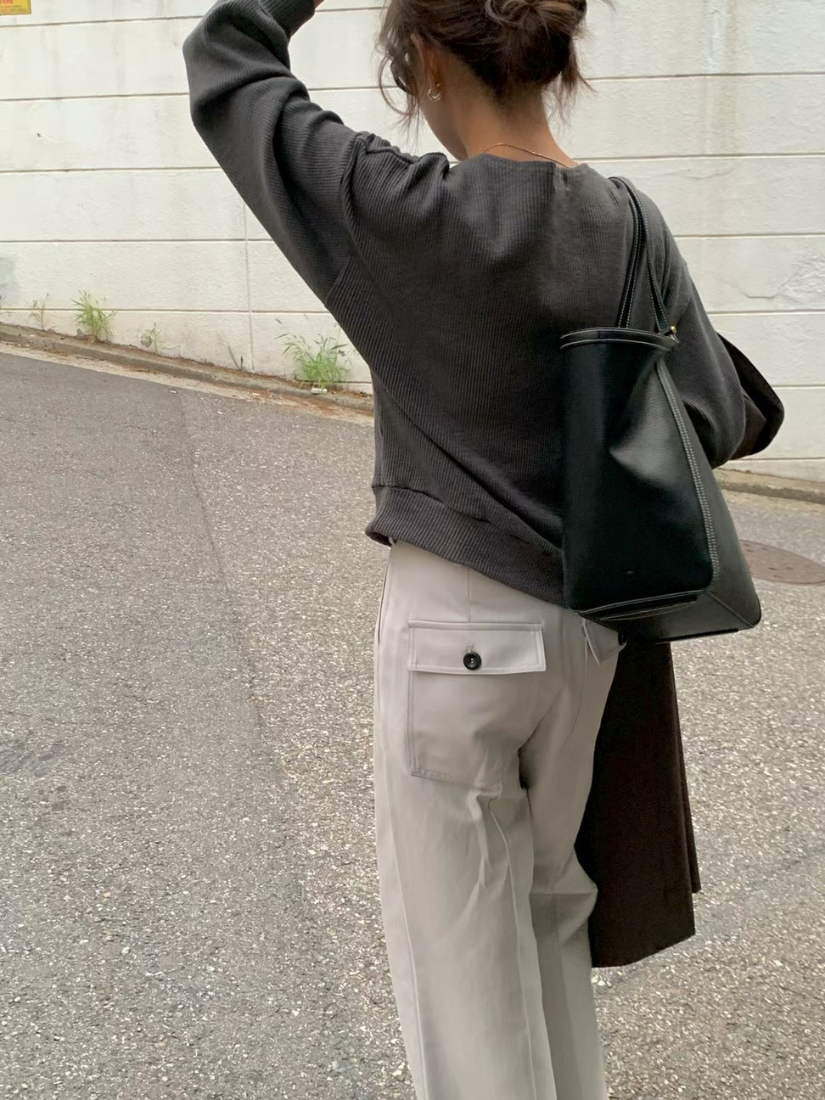 Ornette 極簡中線修身寬褲 [ 3色 / S,M ]