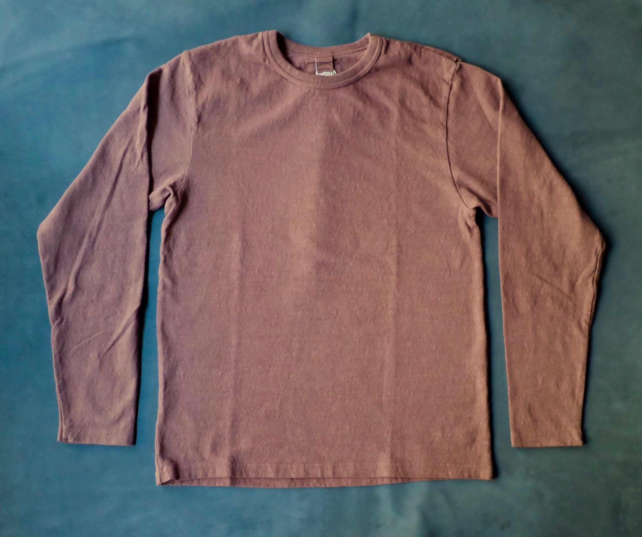 UES NO.8 SLUB NEP LONG SLEEVE T-SHIRT / COFFEE