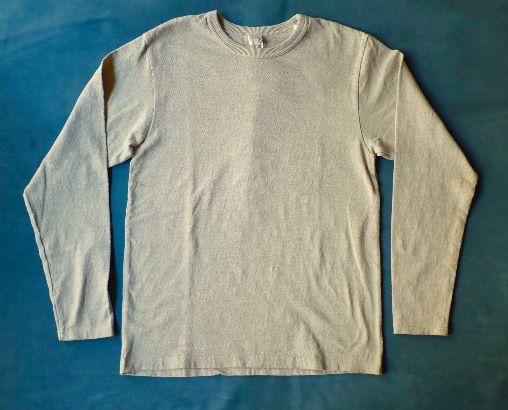 UES NO.8 SLUB NEP LONG SLEEVE T-SHIRT / SAND