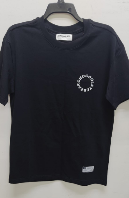 [S] IT CHOCOLATE BEAR ROUND NECK TEE,BLACK, B1XTEAM10439BKX (SIT33)
