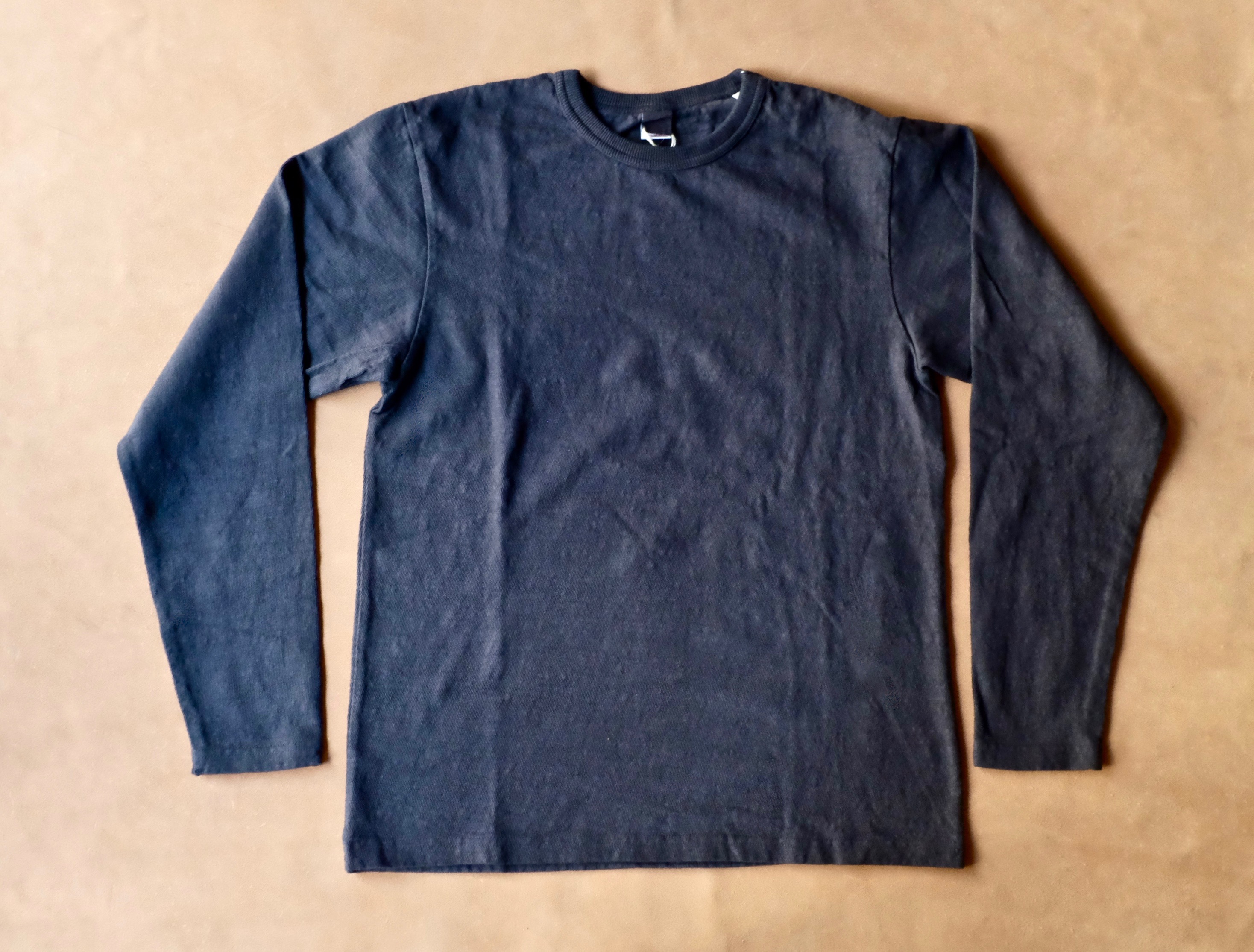 UES No.8 SLUB NEP LONG SLEEVE T-SHIRT / Black