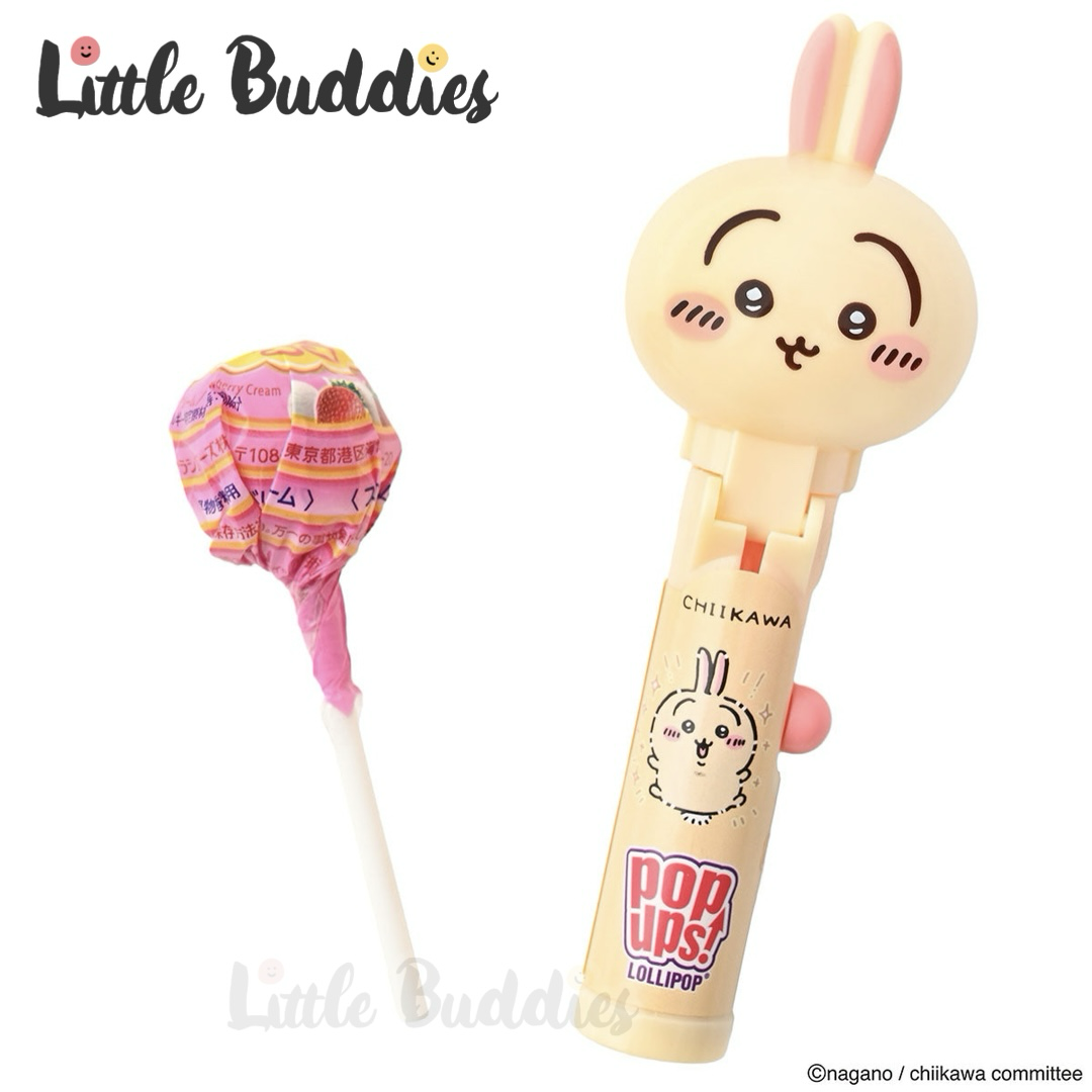 日本限定 Chiikawa 吉伊卡哇 Popups棒棒糖收納玩具 (附隨機口味珍寶珠一支)