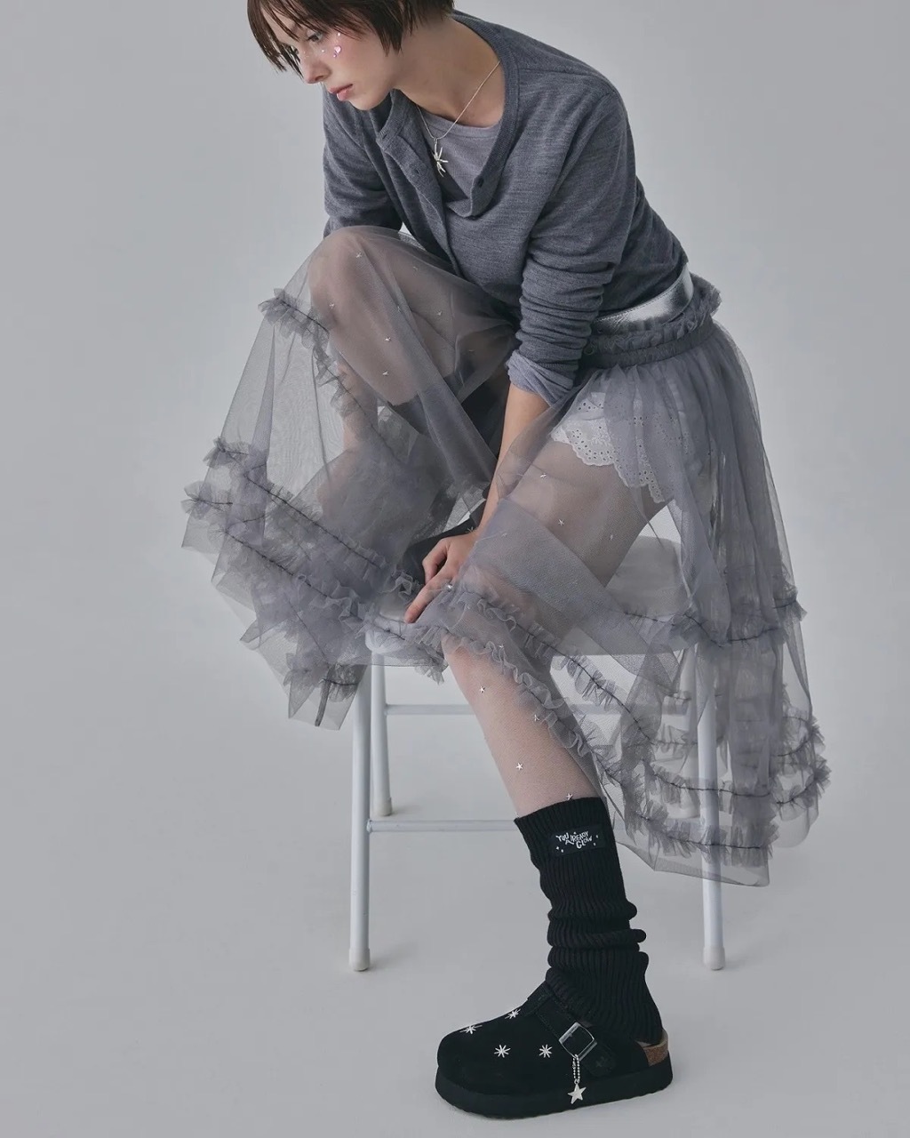 🇰🇷 OTZ X LOFA TOFFEE SUEDE CLOG 星星勃肯鞋 厚底 增高 拖鞋 包頭鞋 穆勒鞋 懶人鞋 黑色 麂皮 女鞋 FLOTFA3W49 / 預購