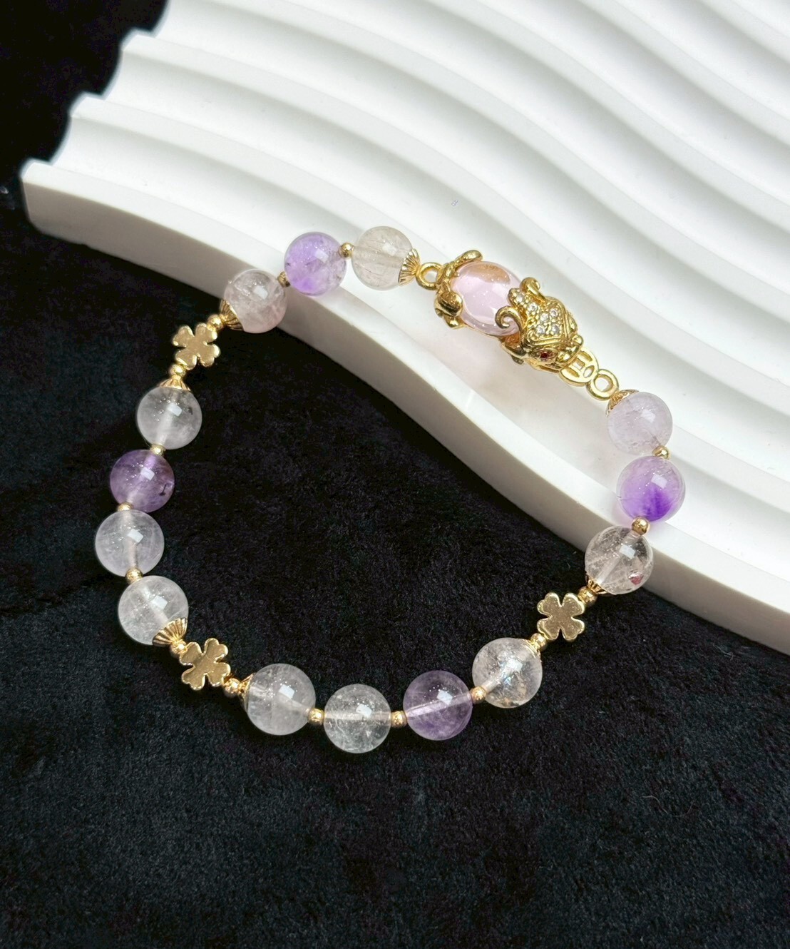 貔貅夢幻超七水晶手鍊