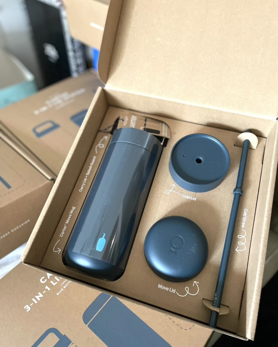 Blue Bottle 藍瓶咖啡 Fellow Carter 三合一 雙層陶瓷真空保溫瓶