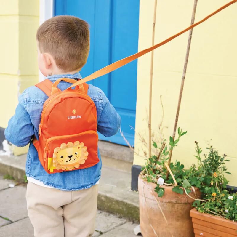 LittleLife 學行防走失安全繫帶背包 - 獅子