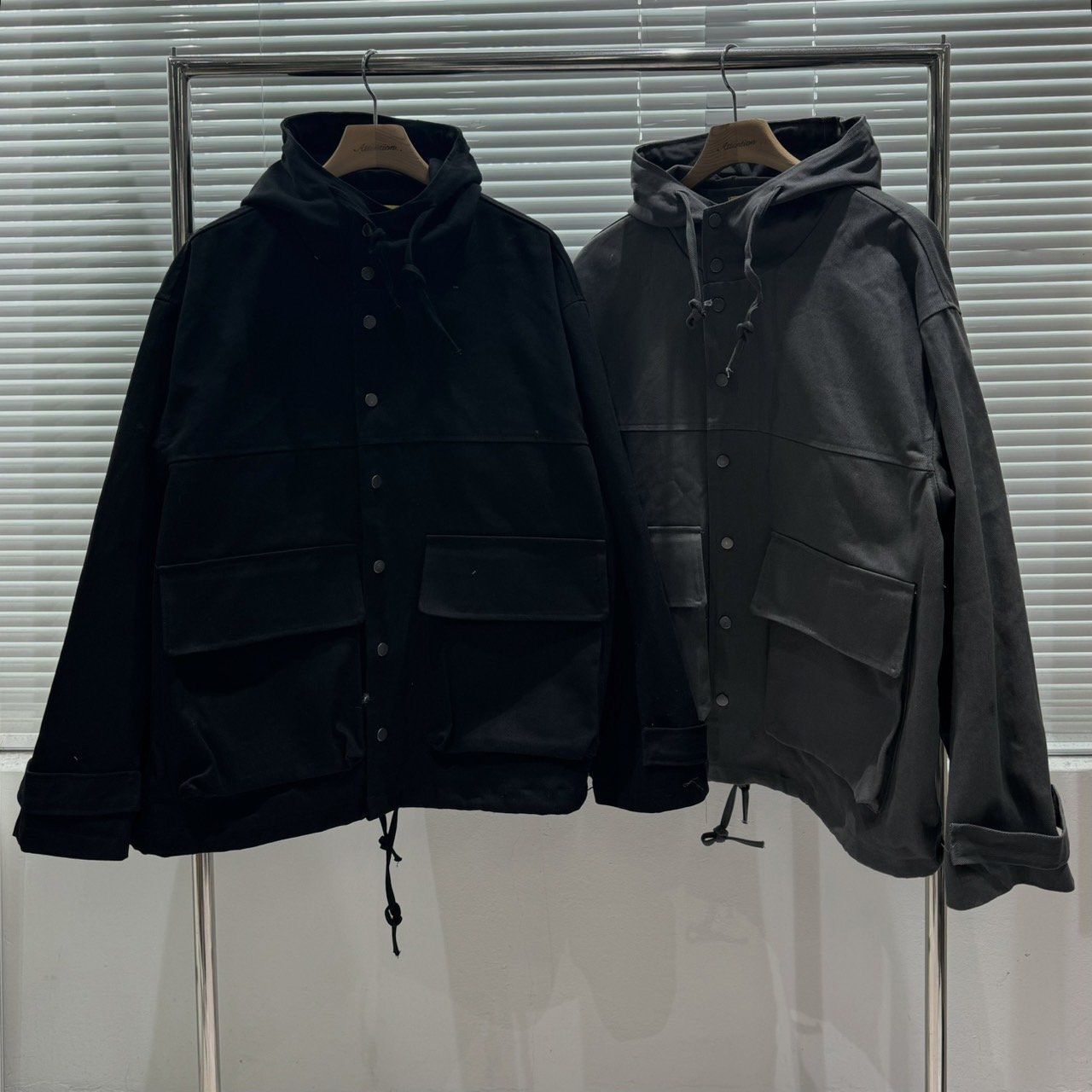 淨色連帽拉鍊外套 BY-443JK