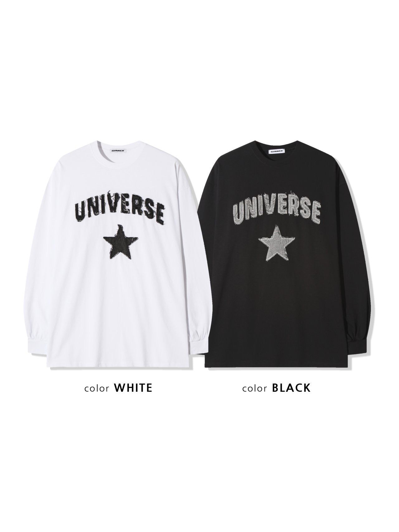 英文字圖案長袖衫 GUNNER-026T