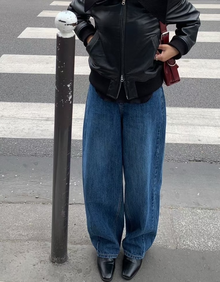 Parisse 簡約復古錐形寬褲 [ 1色 / S,M,L ]