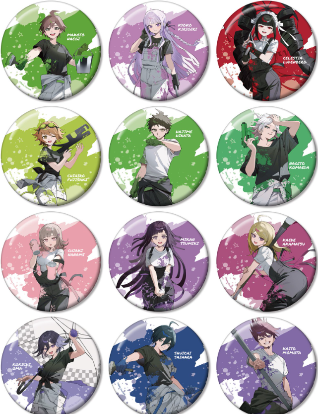 [代購][預訂] 彈丸論破 さくしゃ2老師插畫 100MM 襟章