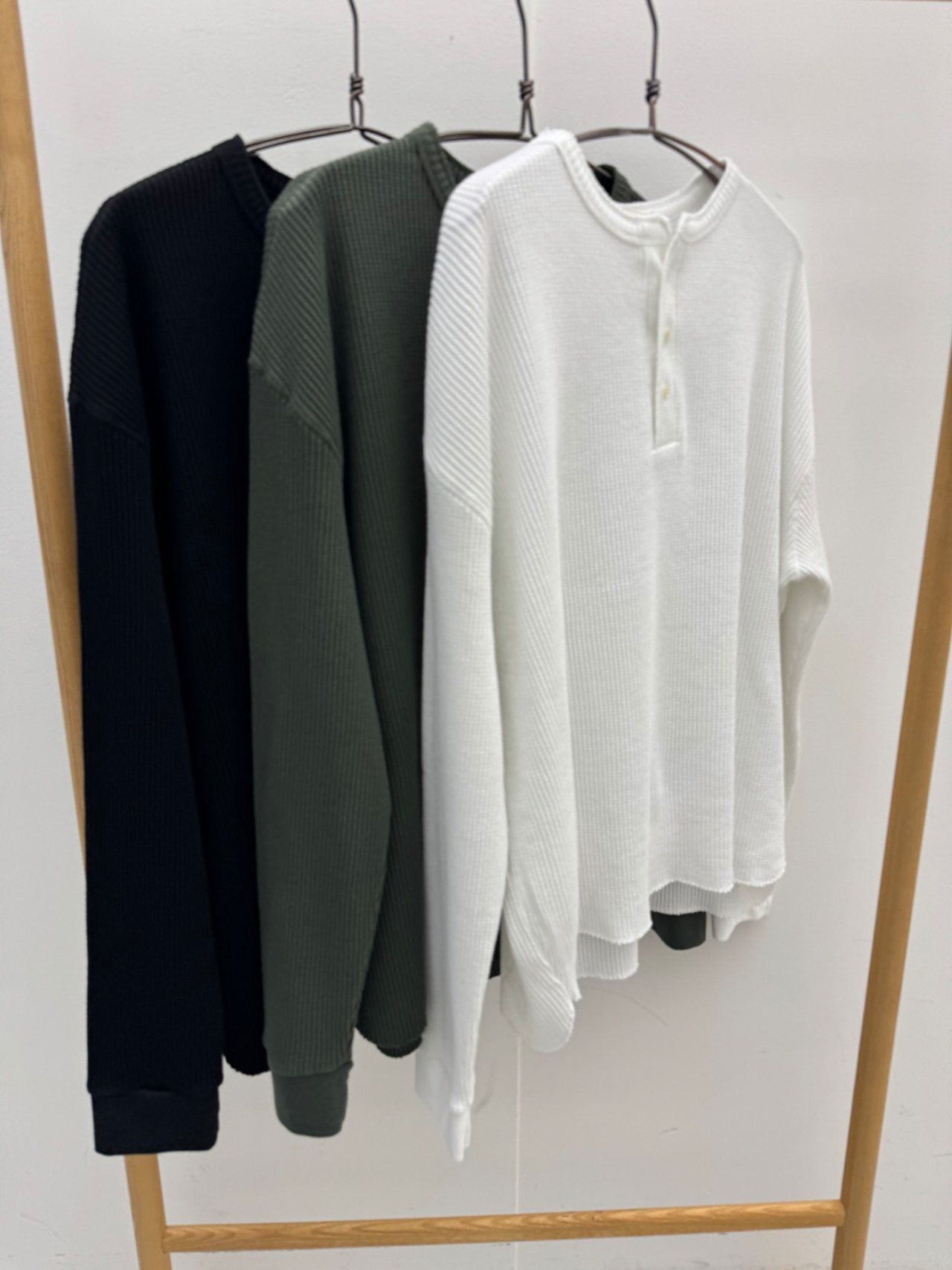 淨色半開胸長袖衫 FARMERS-102T