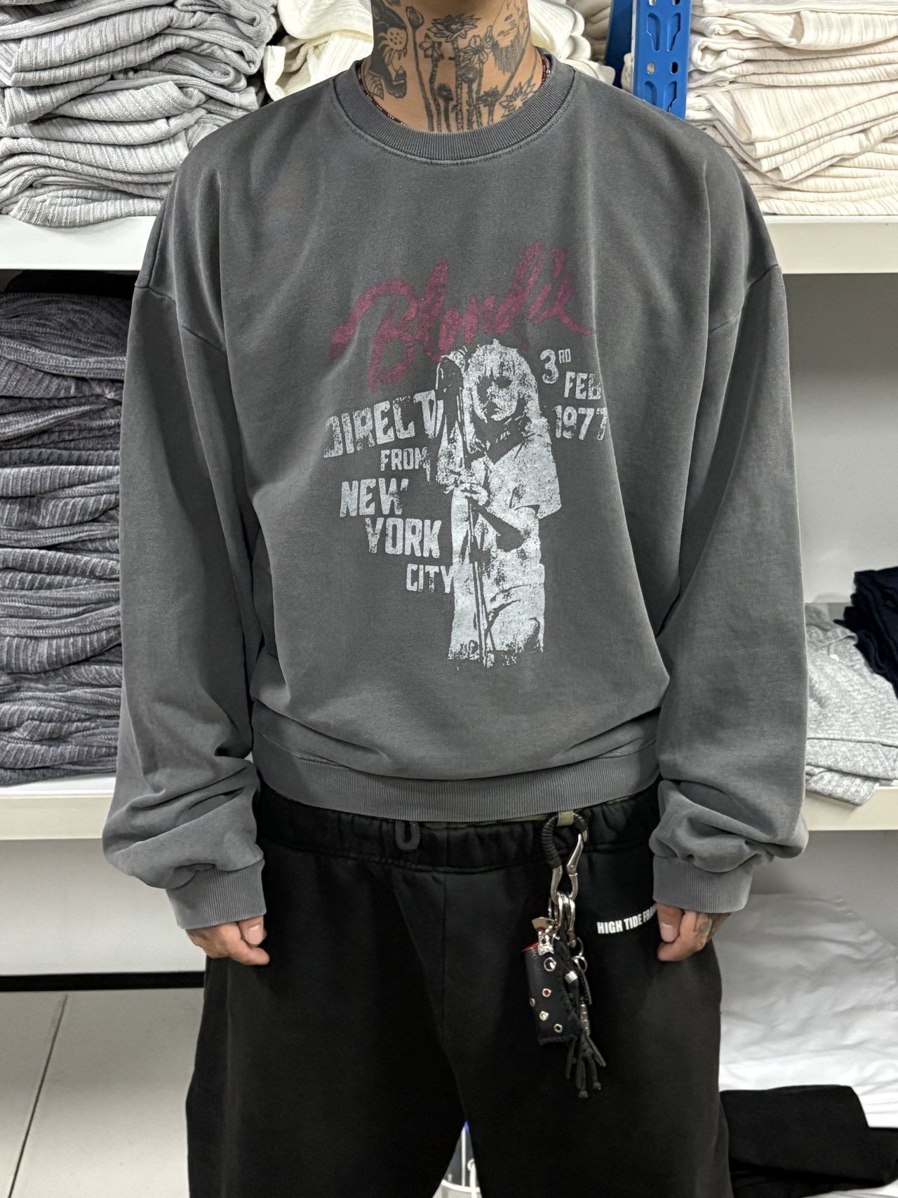 洗水英文字圖案Boxy衛衣 SCOPE-117T