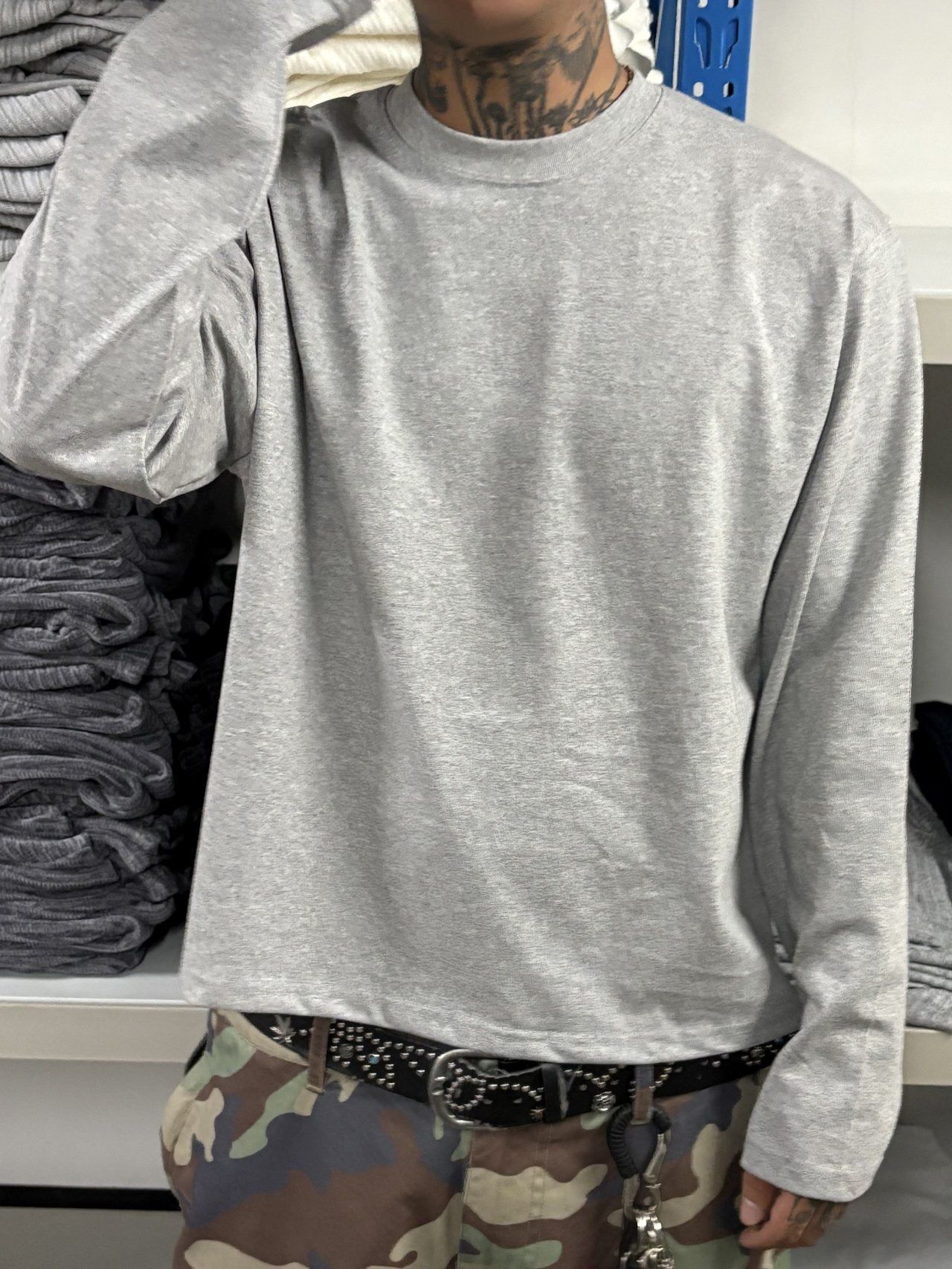 淨色Boxy長袖衫 SCOPE-122T