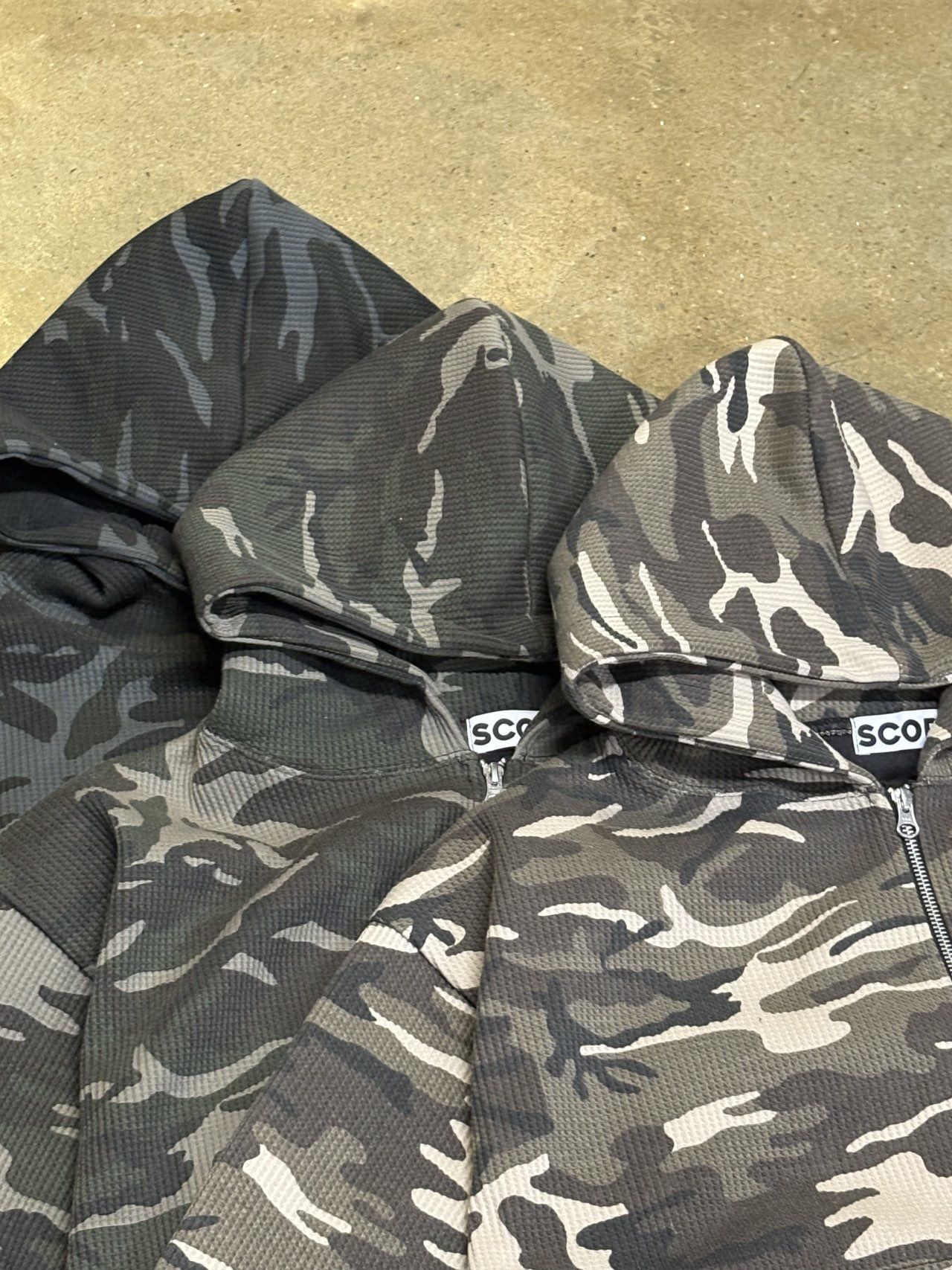 迷彩連帽拉鍊Boxy外套 SCOPE-126JK