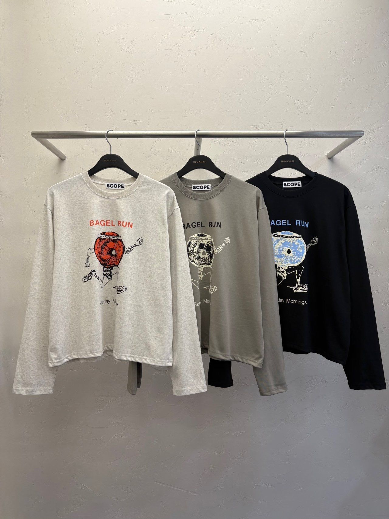 英文字圖案Boxy長袖衫 SCOPE-129T