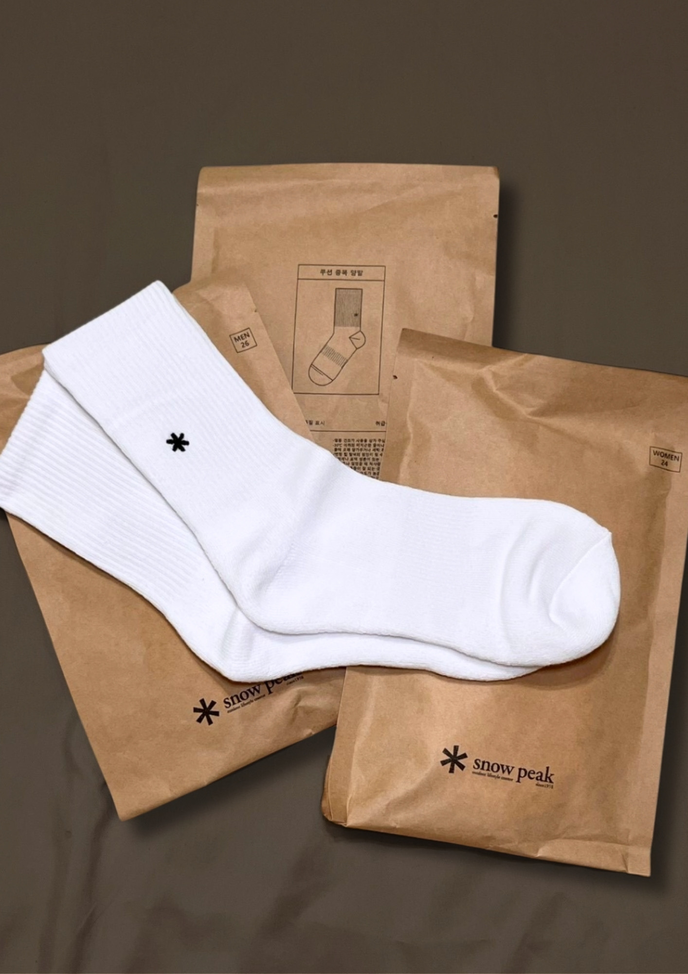 【現貨】Snow Peak 刺繡 Logo 襪子