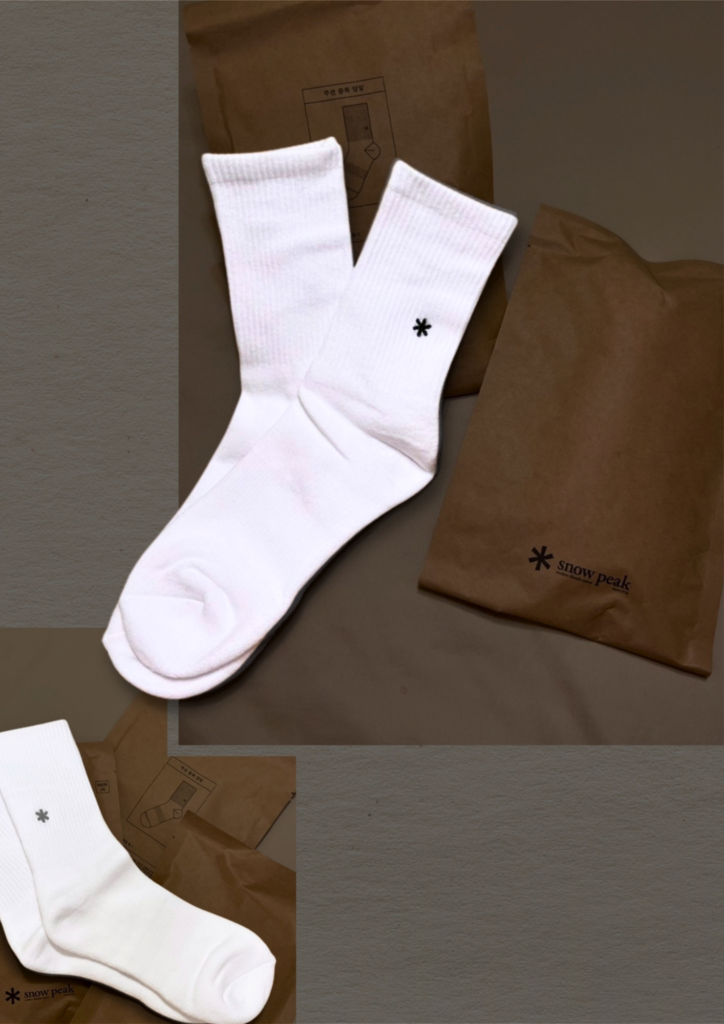 【現貨】Snow Peak 刺繡 Logo 襪子