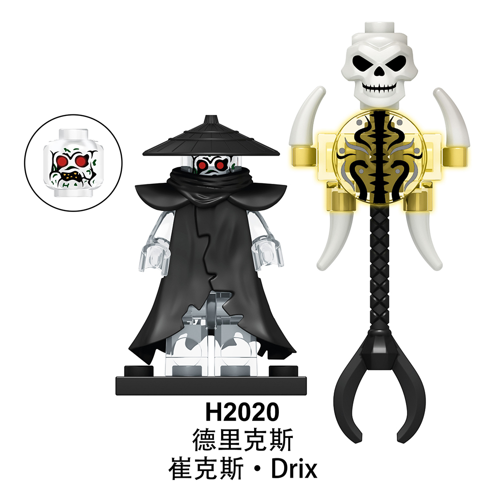 Ninja Drix Custom Minifigures Fit Lego RT8006 H2020