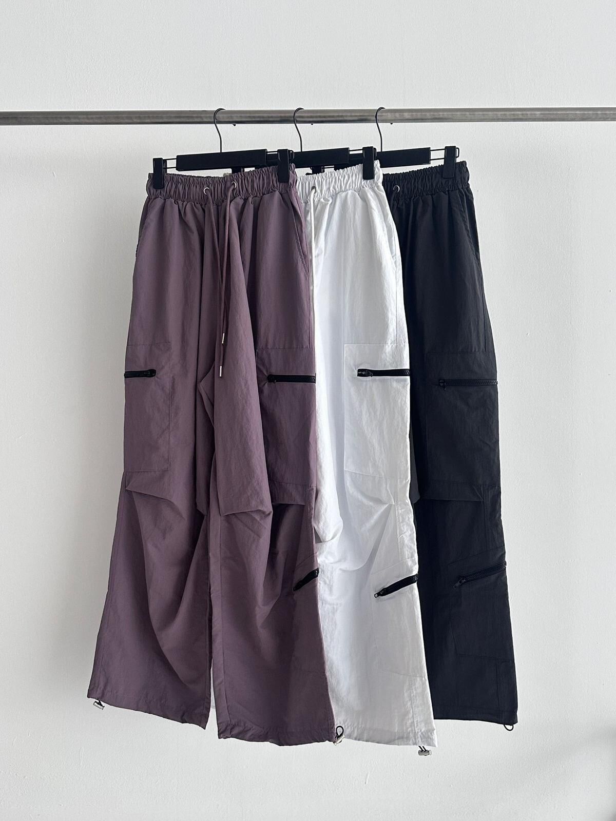 淨色可束腳鬆身褲 GUNNER-019P