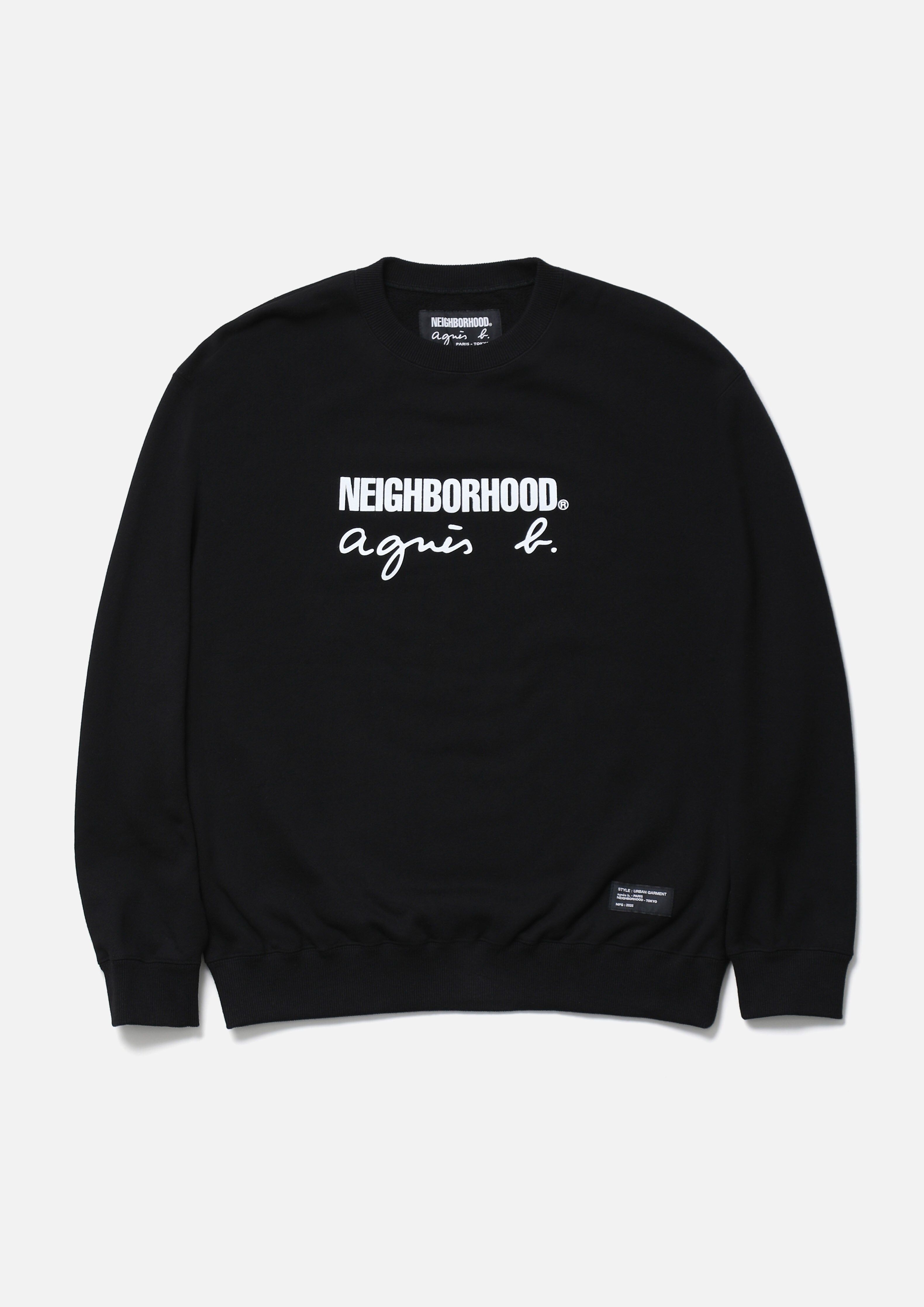 2025AW NEIGHBORHOOD NBHD NH X AGNES B. . SWEAT SHIRT LS 聯名 大學T 現貨 2527270N-CSM02S