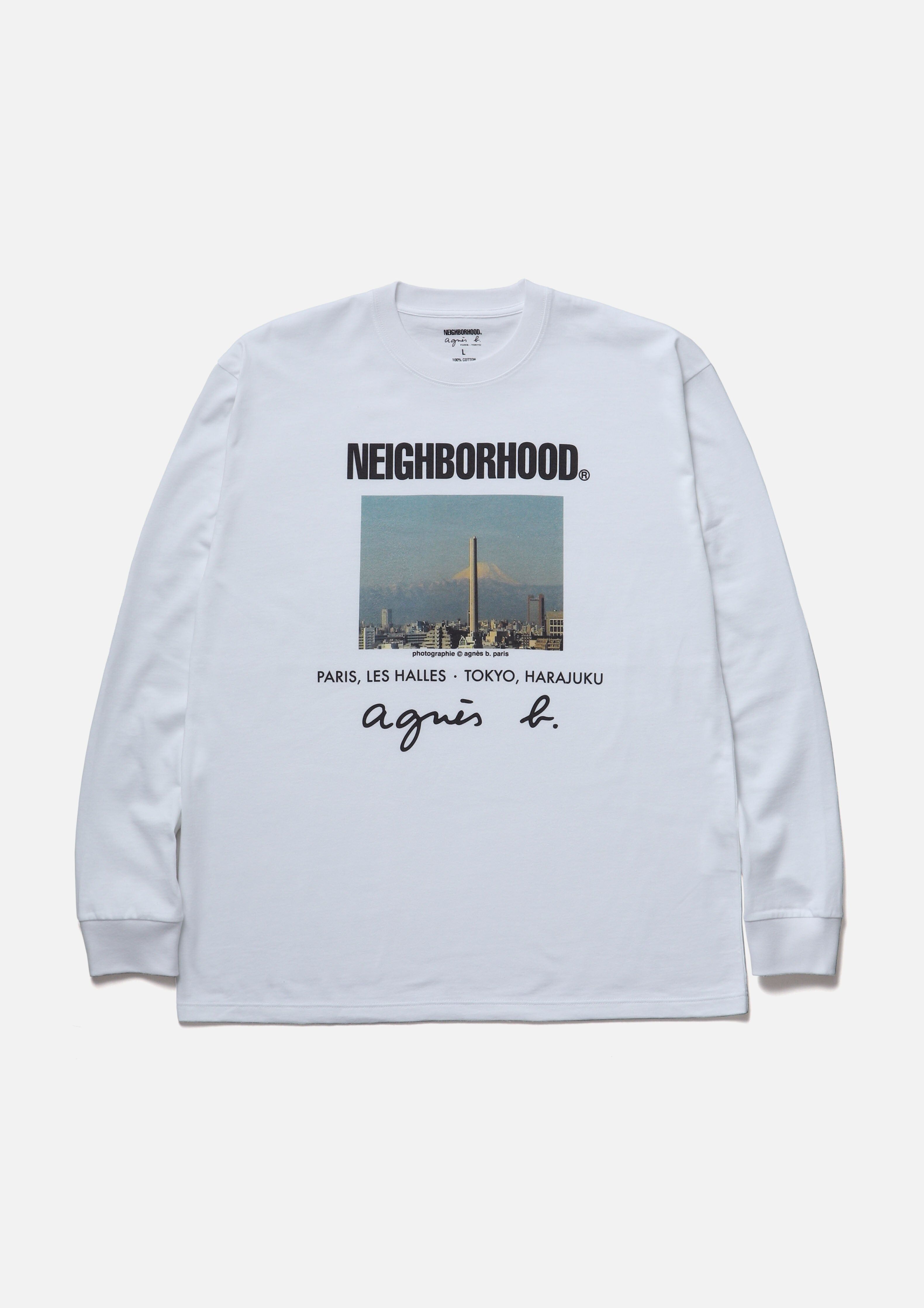 2025AW NEIGHBORHOOD NBHD NH X AGNES B. . CREWNECK LS-2 聯名 長T 現貨 2527270N-CSM06S