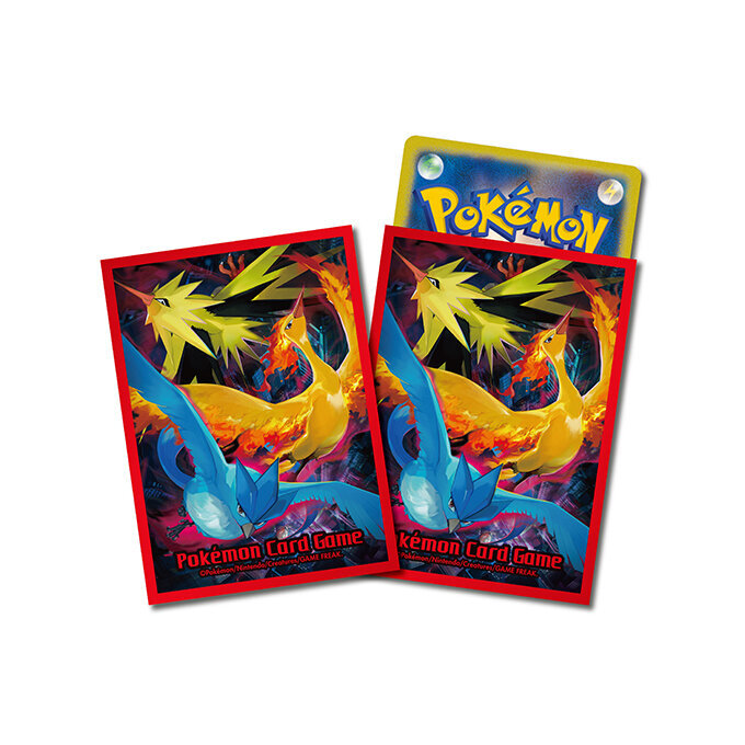 Pokemon Card Game 卡套 火焰鳥&閃電鳥&急凍鳥 (紅色) ファイヤー＆サンダー＆フリーザー【レッド】