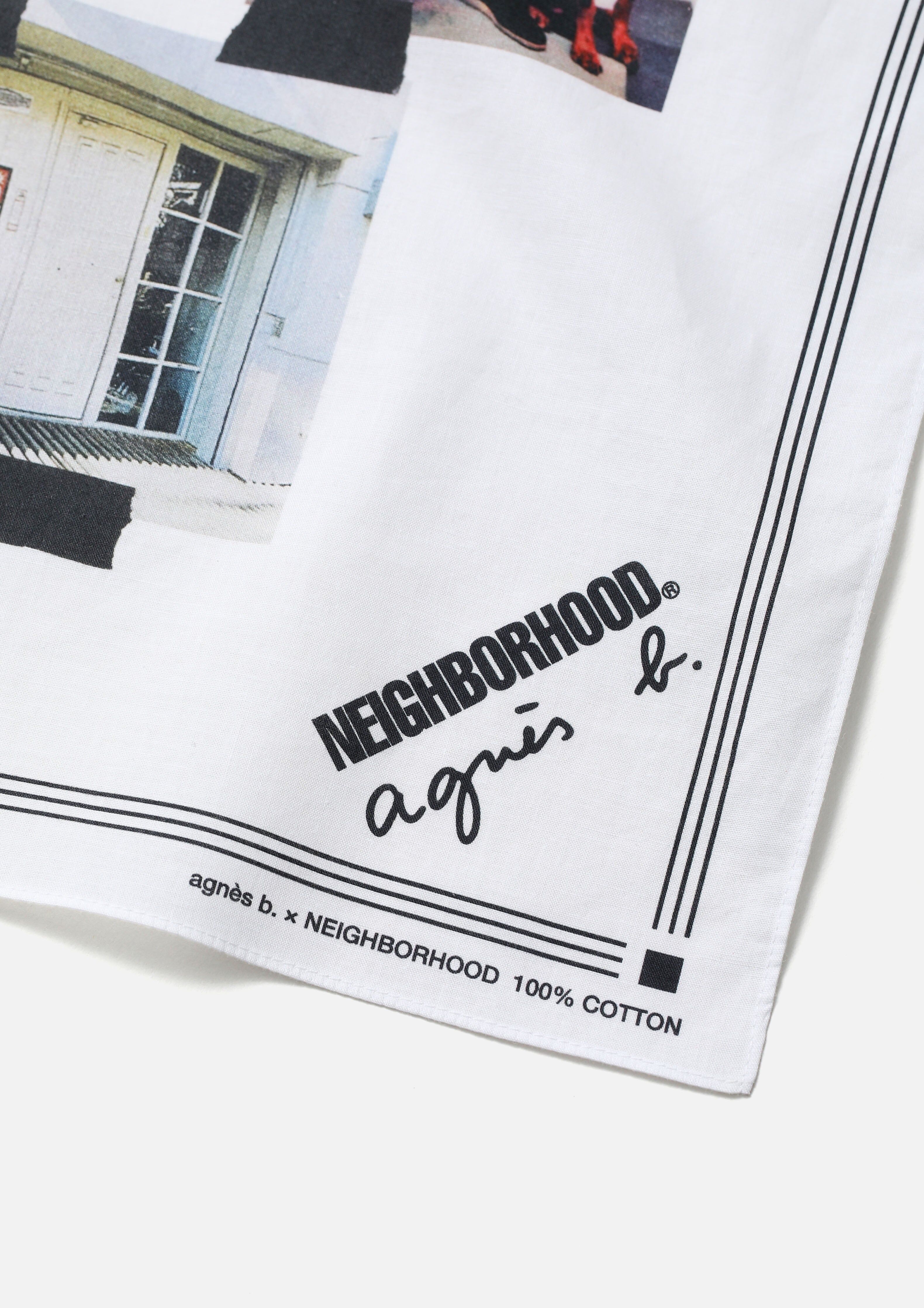 2025AW NEIGHBORHOOD NBHD NH X AGNES B. . BANDANA 超熱門 聯名 方巾 頭巾 現貨 2527270N-AC02S