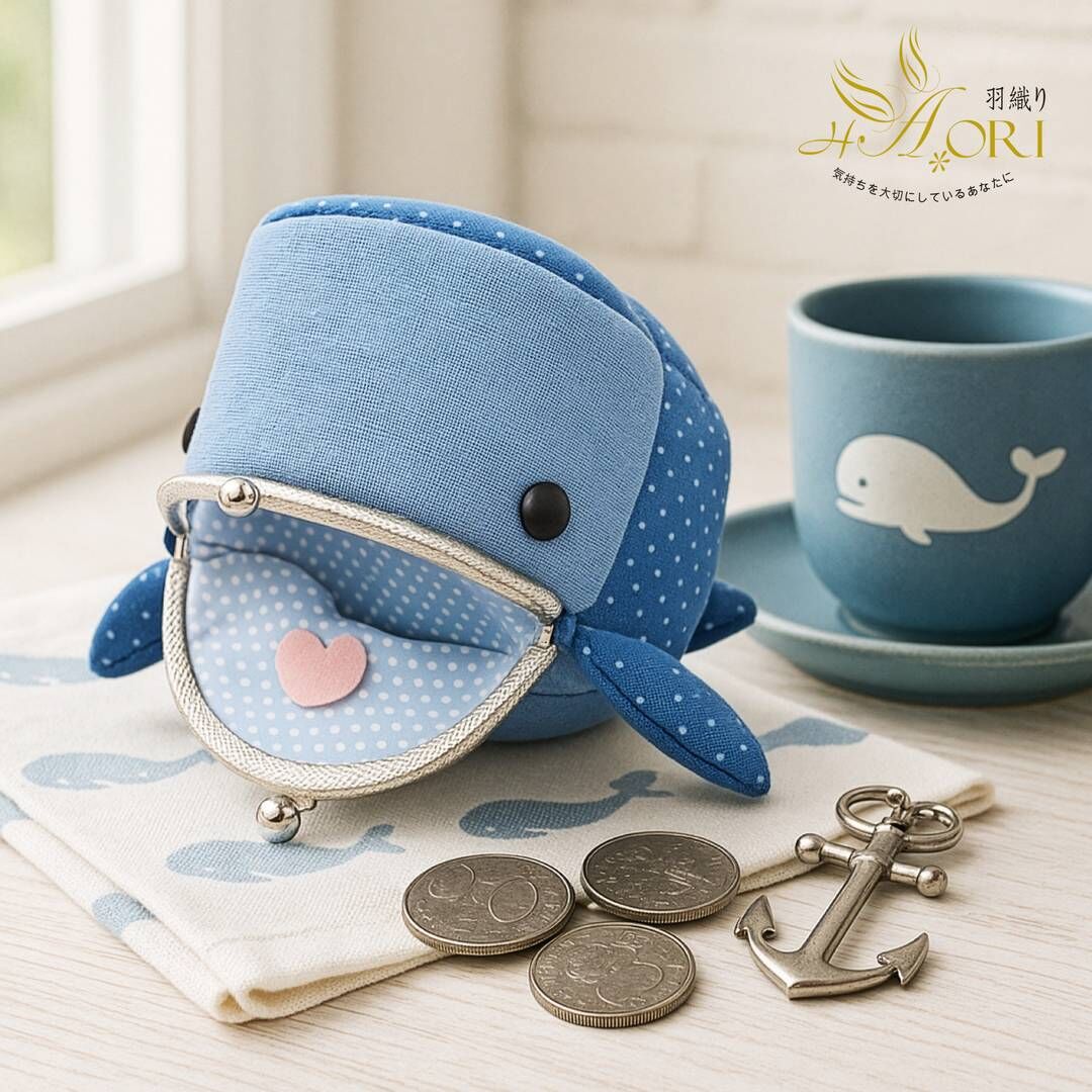 販售原尺寸【紙型】(鯨魚口金包)