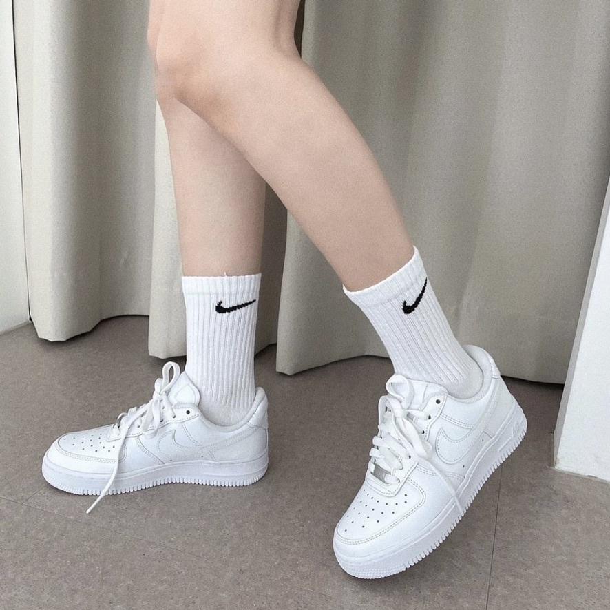 一組三雙免運 現貨┃Nike Everyday Cushioned SOCKS 白色 厚款 長襪 襪子