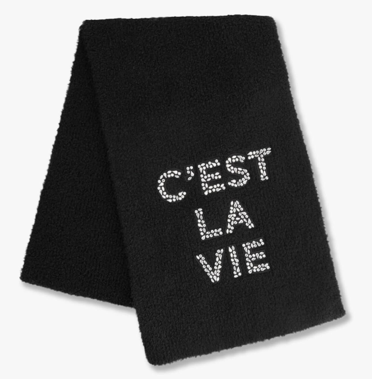 【預購】KARL LAGERFELD PARIS H100650 C'est La Vie頸巾