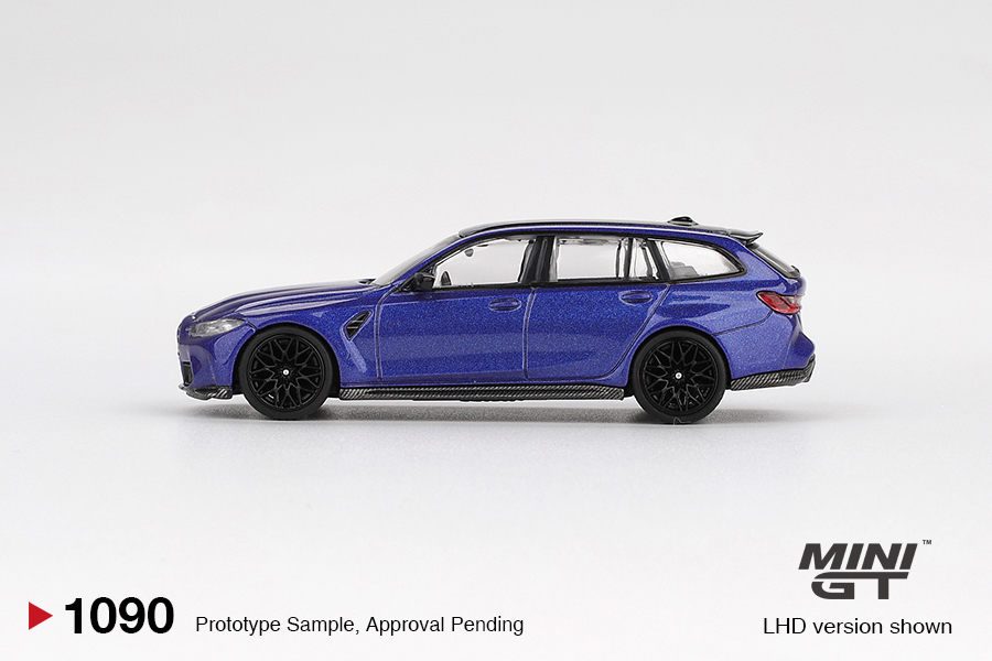 【預訂】Mini GT 1090 BMW M3 Competition Touring Portimao Blue Metallic
