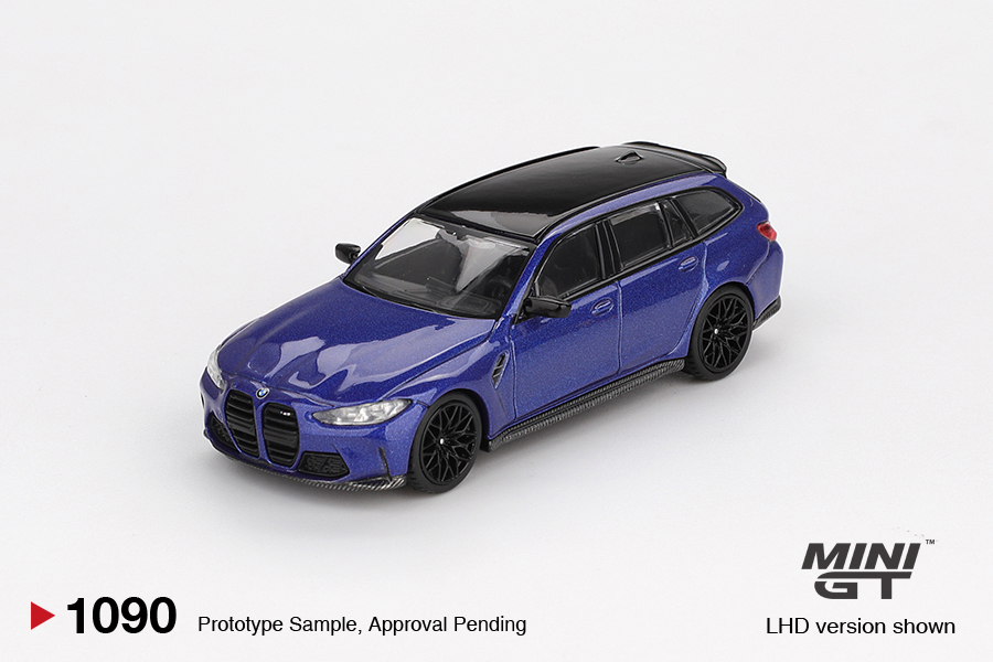 【預訂】Mini GT 1090 BMW M3 Competition Touring Portimao Blue Metallic