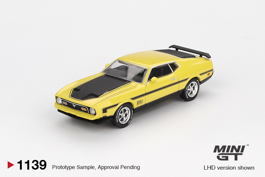 【預訂】Mini GT 1139 Ford Mustang Mach1 Grabber Yellow