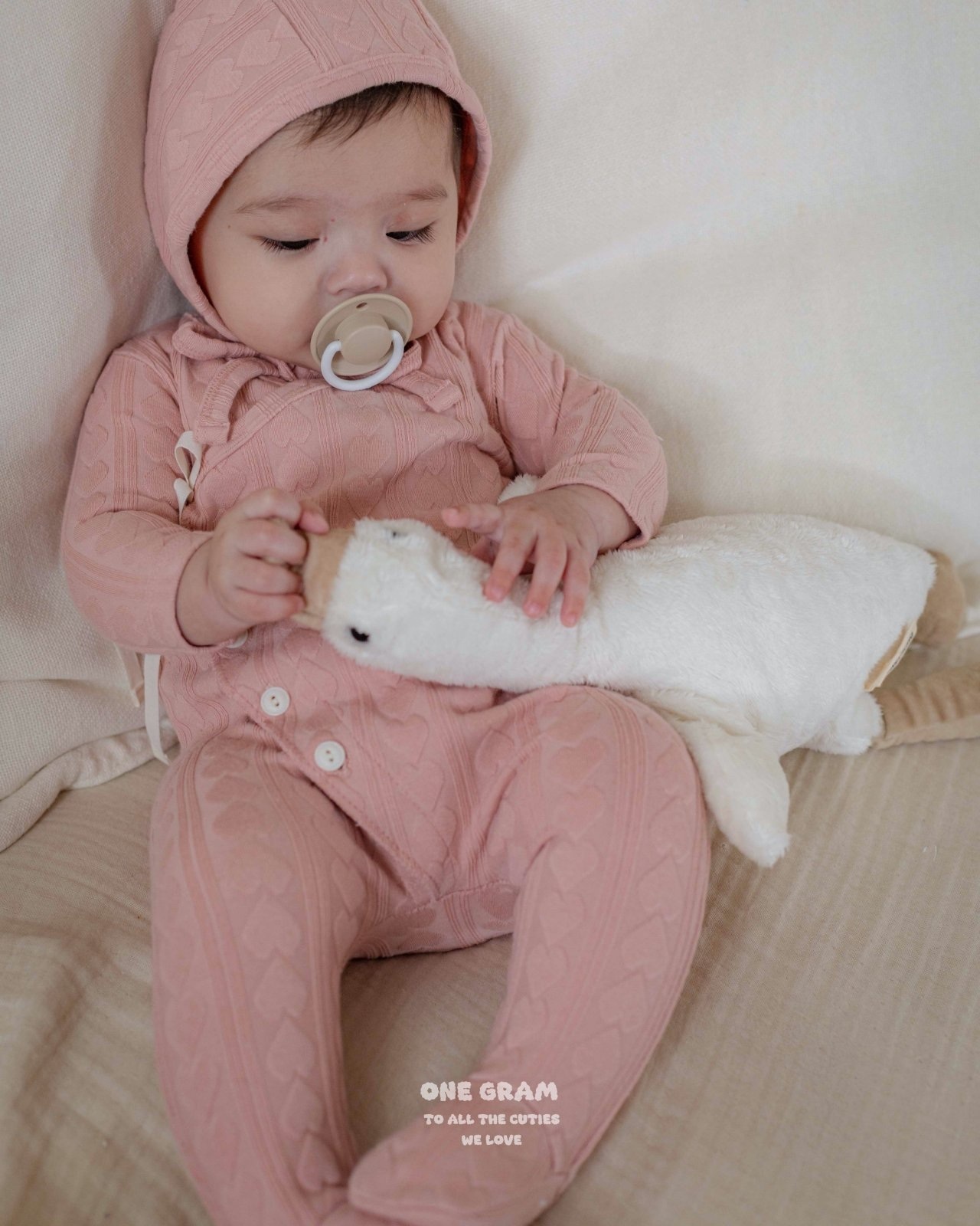 One Gram Chouchou Newborn All-in-one（With Bonnet）