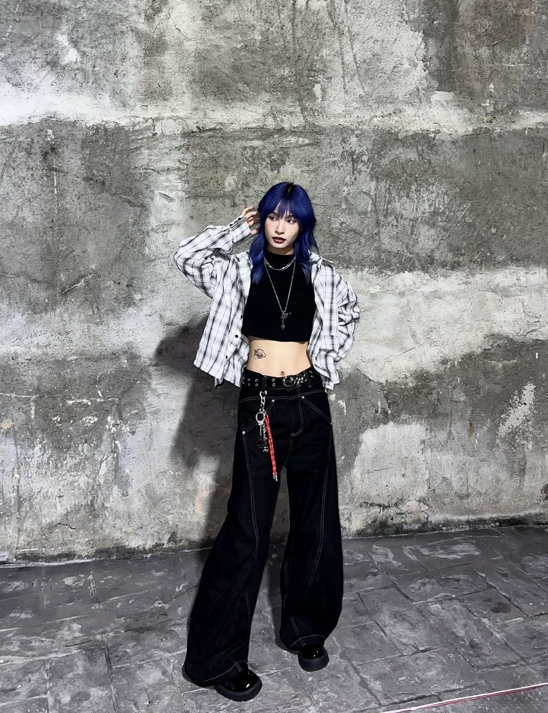 (GOAL) 美式 結構明線設計感彎刀褲 CK3520