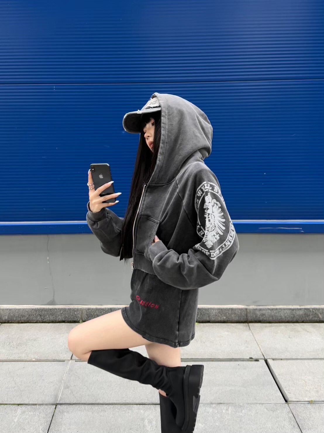 (GOAL) 女款 短版 水洗 仿舊 老鷹 27 復古 外套 DCM-W67